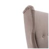 Ušiakové kreslo - RUFINO, Béžovosivá látka – detail 9