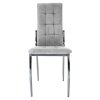 Jedálenská stolička - ADORA, Sivá látka – detail 3