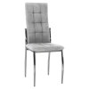Jedálenská stolička - ADORA, Sivá látka
