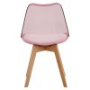Transparentná jedálenská stolička - BALI, Ružová – detail 3