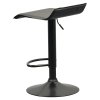Barová stolička - BAILI, Čierna ekokoža – detail 3