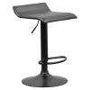 Barová stolička - BAILI, Čierna ekokoža