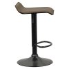 Barová stolička - BAILI, Hnedá ekokoža – detail 2
