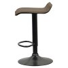 Barová stolička - BAILI, Hnedá ekokoža – detail 5