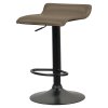 Barová stolička - BAILI, Hnedá ekokoža – detail 6