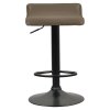 Barová stolička - BAILI, Hnedá ekokoža – detail 7