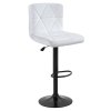 Barová stolička - SELEST, Biela ekokoža