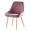 Luxusné kreslo - PERLIA, Ružová zamatová látka – detail 2