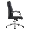 Kancelárske kreslo - ADMON, Čierna ekokoža – detail 2