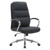 Kancelárske kreslo - ADMON, Čierna ekokoža