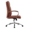 Kancelárske kreslo - ADMON, Hnedá ekokoža – detail 2