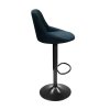 Barová stolička - TERKAN, Čierna látka – detail 1