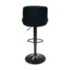 Barová stolička - TERKAN, Čierna látka – detail 2
