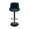Barová stolička - TERKAN, Čierna látka – detail 3
