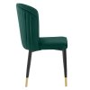 Jedálenské kreslo - UDAJA, Zelená zamatová látka – detail 2