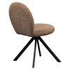 Jedálenská stolička - RODIA, Hnedá látka – detail 2