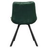 Jedálenská stolička - SAMIRA, Zelená zamatová látka – detail 5