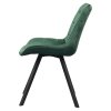 Jedálenská stolička - SAMIRA, Zelená zamatová látka – detail 7