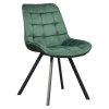 Jedálenská stolička - SAMIRA, Zelená zamatová látka