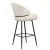 Barová stolička - SANAKO, Biela látka – detail 3