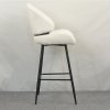 Barová stolička - SANAKO, Biela látka – detail 7