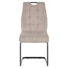 Jedálenská stolička s taštičkami - KELMA, Hnedosivá látka – detail 2