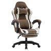 Herné kreslo - HOSPO, Hnedá látka