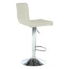 Barová stolička - KANDY, Béžová ekokoža – detail 1