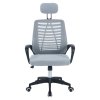Kancelárske kreslo - EDRED, Sivá sieťovina – detail 1