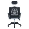 Kancelárske kreslo - EDRED, Sivá sieťovina – detail 2