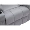 Masážne polohovacie kreslo - HUDSON, Sivá látka – detail 14