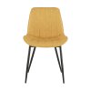 Jedálenská stolička - HAZAL, Žltá ekokoža – detail 6
