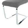 Jedálenská stolička - AMINA, Sivá látka – detail 4