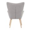 Ušiakové kreslo - EMBER, Šedá látka – detail 6