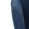 Ušiakové kreslo - PINE, Modrá látka – detail 10