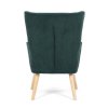 Ušiakové kreslo - PINE, Zelená látka – detail 8