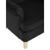 Ušiakové kreslo - NOVA, Čierna látka – detail 3