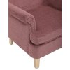 Ušiakové kreslo - NOVA, Ružová látka – detail 4