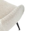 Ušiakové kreslo - LUCAS, Béžová látka – detail 12
