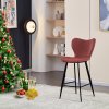 Barová stolička - AURA, Červená látka – detail 1
