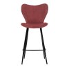 Barová stolička - AURA, Červená látka – detail 2