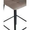 Barová stolička - CELESTE, Hnedá látka – detail 10