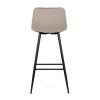 Barová stolička - CELESTE, Hnedá látka – detail 6