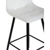 Barová stolička - CELESTE, Biela látka – detail 14