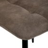 Jedálenská stolička - CARLA, Hnedá látka (imitácia kože) – detail 10