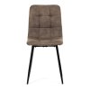 Jedálenská stolička - CARLA, Hnedá látka (imitácia kože) – detail 2
