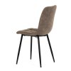 Jedálenská stolička - CARLA, Hnedá látka (imitácia kože) – detail 5