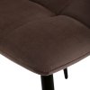 Jedálenská stolička - CARLA, Hnedá zamatová látka – detail 10