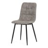 Jedálenská stolička - CARLA, Sivá látka (imitácia kože)