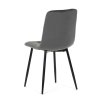 Jedálenská stolička - CARLA, Šedá zamatová látka – detail 6